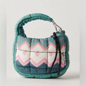 Free People Quilted Printed Micro Pouch